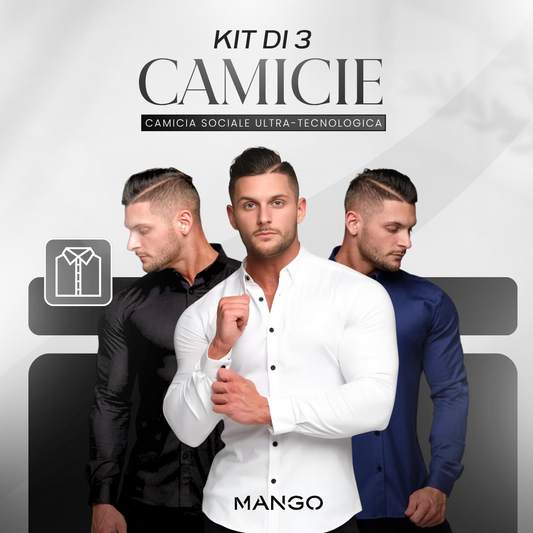 KIT 3 Camicie Anti-Piega Monaco ✨ Praticità e Stile