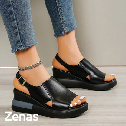 Sandalo in Pelle Ortopedico Comfort Zenas | Oferta di Black Friday
