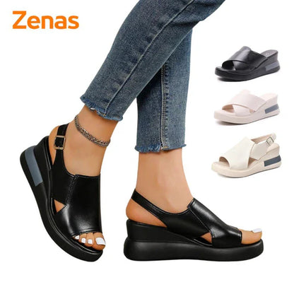 Sandalo in Pelle Ortopedico Comfort Zenas | Oferta di Black Friday